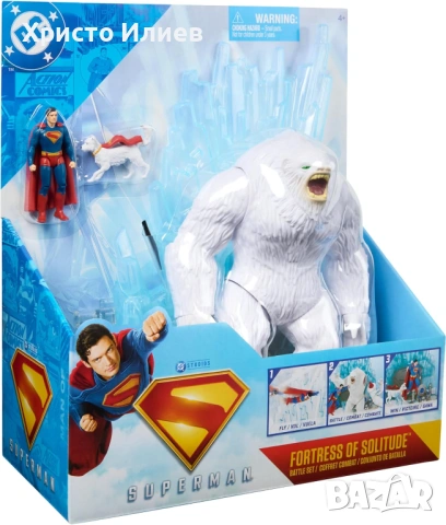Фигура Супермен и Йети DC Comics Superman Игрален комплект, снимка 6 - Фигурки - 53702209