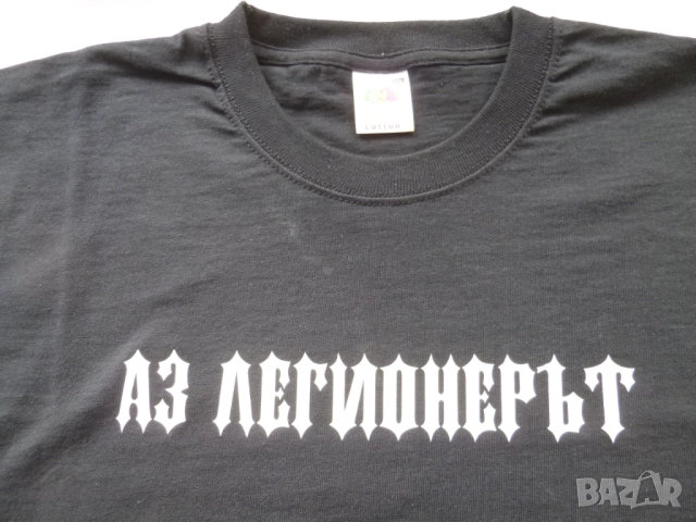  Нова черна тениска с къс ръкав -фланелка с щампа., снимка 5 - Тениски - 52590359