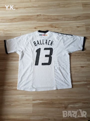 Оригинална мъжка тениска Adidas Climalite x Germany National Team x Ballack / Season 02 (Home), снимка 3 - Тениски - 40319550