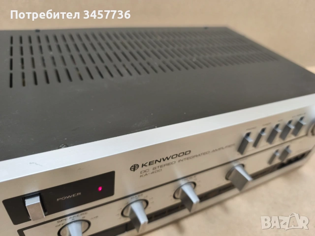 Винтидж Японски Стерео Усилвател Kenwood KA-400, снимка 4 - Ресийвъри, усилватели, смесителни пултове - 53105120