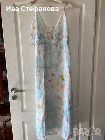 Нова разкошна XL елегантна ежедневна удобна рокля флорален десен нежни цветя , снимка 17 - Рокли - 41674883
