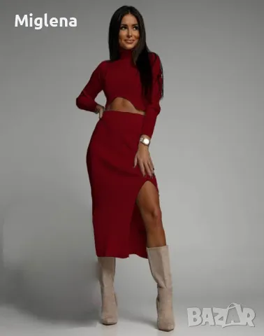 Дамски комплект топ и пола 