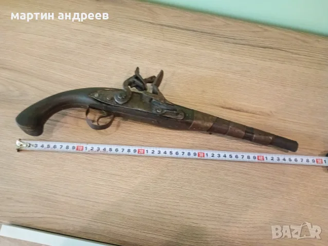 стар пищов кремъчен, снимка 5 - Оборудване и аксесоари за оръжия - 56254365