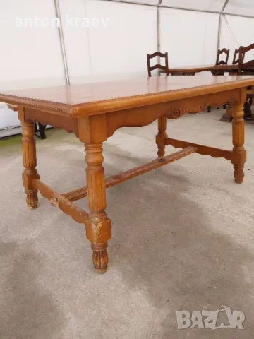 Трапезна дървена маса, снимка 1