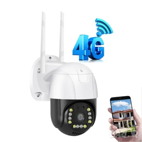 2107 Куполна камера с безжична 4G връзка - 3MPX - 12LED