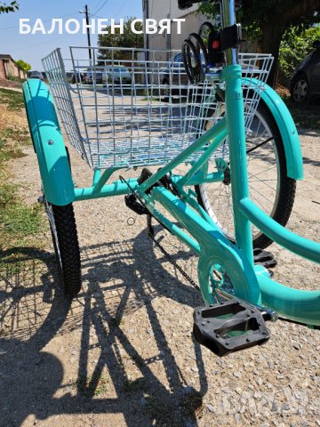 Нов Велосипед Сгъваема Триколка 24 цола 7 скорости с Безплатна Доставка, снимка 8 - Велосипеди - 41937979