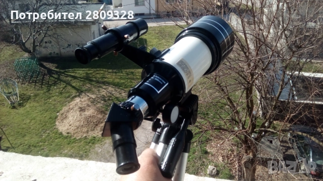 Телескоп астрономически рефрактор с тринога, снимка 4 - Други игри - 53779637