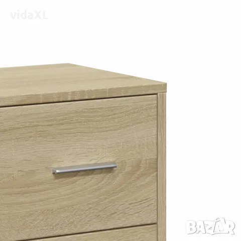 vidaXL Страничен шкаф, дъб сонома, 60x31x84 см, инженерно дърво, снимка 9 - Бюфети - 56148213