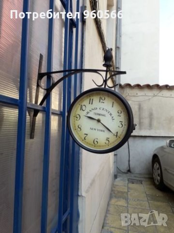 Стенен двулицев часовник, снимка 3 - Градински мебели, декорация  - 33819292