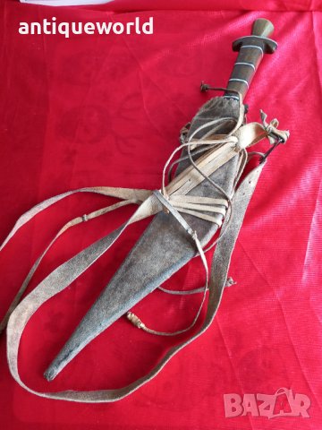Стар Етиопски Кинджал Афар , ДЖИЛЕ , Кама, снимка 8 - Антикварни и старинни предмети - 44414781