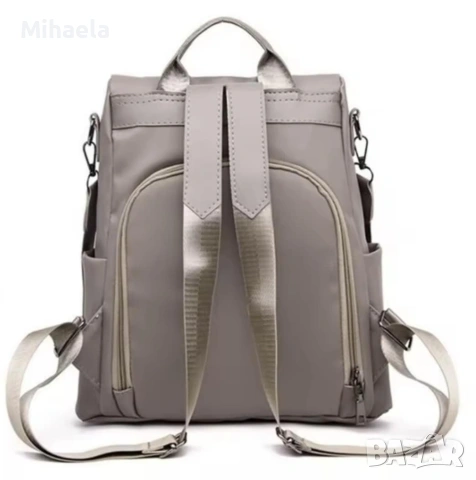 🎒 Практична дамска раница със задно отваряне – идеална за пътуване и градски разходки, снимка 2 - Чанти - 53781249