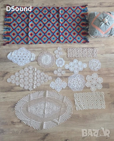 Карета на една кука плетени,тъкано килимче