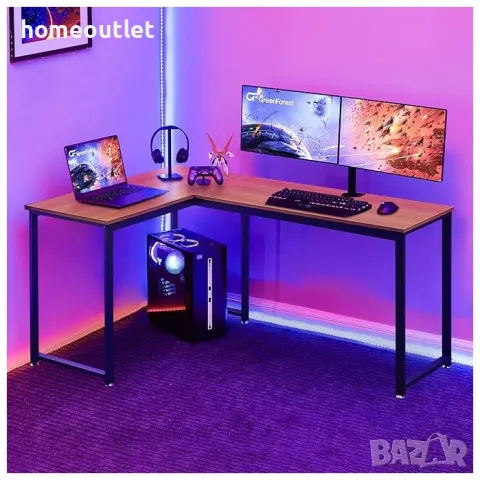 ПРОМОЦИЯ Ъглово компютърно / офис бюро CLIPOP BZWO-CD-0110BD, снимка 5 - Бюра - 49793747