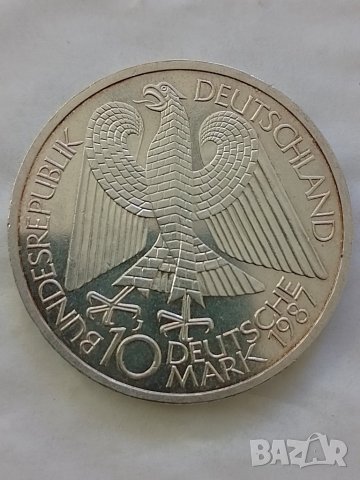 10 дойче марки 1987 сребро , снимка 4 - Нумизматика и бонистика - 38997074