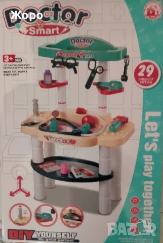 ДЕТСКА ЛЕКАРСКА МАСИЧКА С ЛЕКАРСКИ ИНСТРУМЕНТИ И ТЕЧАЩА ВОДА 20029, снимка 3 - Образователни игри - 47608814