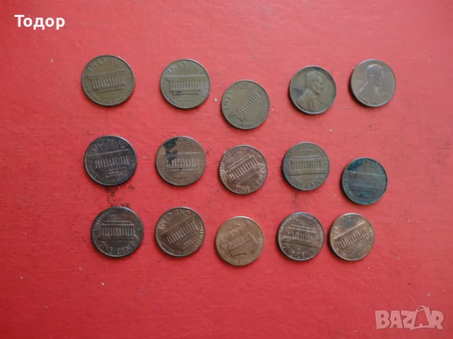 1 цент САЩ Лот американски центове 