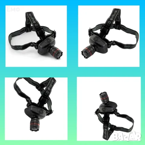 Челник - 1W, LED, Zoom, 60 лумена, 150000 часа, черен