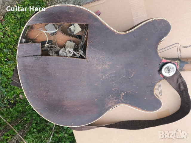 Стара Електрическа джаз китара за реставрация, снимка 3 - Китари - 53141895