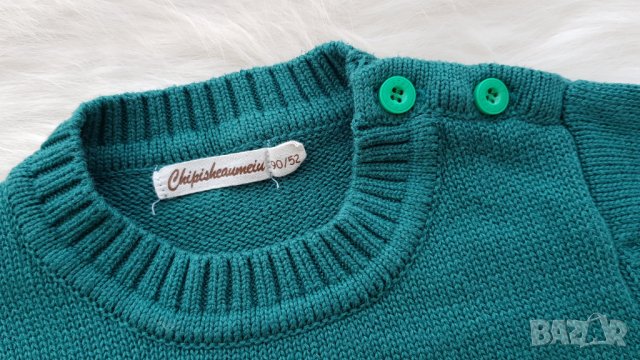 Коледен пуловер 18-24 месеца, снимка 2 - Бебешки блузки - 34676764