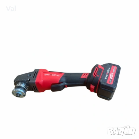 Акумулаторен ъглошлайф 36V 8Ah 125 мм KraftRoyal Red Mx Fuel, снимка 2 - Ъглошлайфи - 53690641