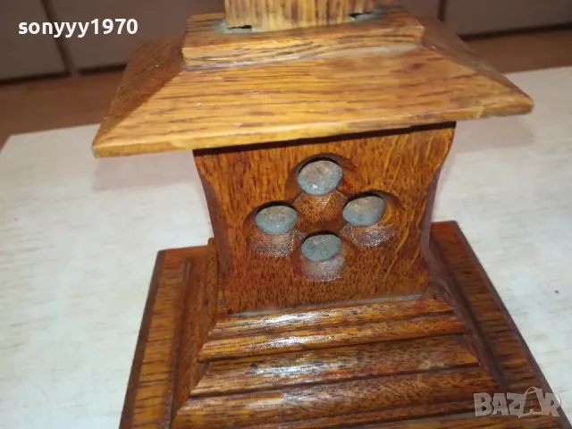 ДЪРВЕН КРЪСТ С ОСНОВА 50СМ 1011241621, снимка 4 - Антикварни и старинни предмети - 47914721