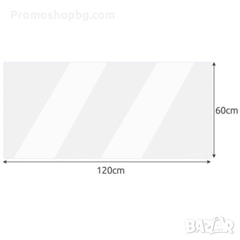 Подложка за маса или бюро, Протектор за маса, Поликарбонат, 120х60 см, снимка 11 - Други стоки за дома - 41550073