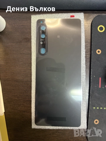 Корпус/Заден панел за телефон Sony Xperia 1 IV черен, снимка 3 - Резервни части за телефони - 56233008