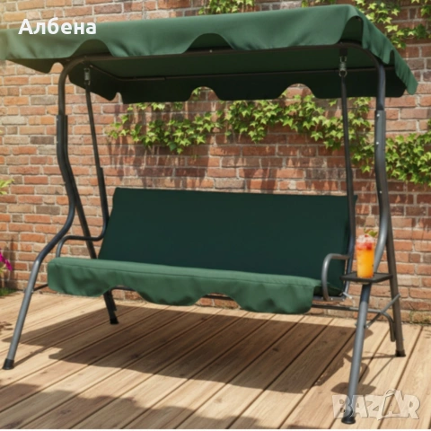 Градинска люлка с поставки за чаши , снимка 11 - Градински мебели, декорация  - 53867923