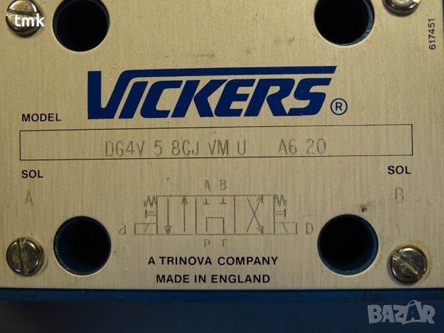 Хидравличен разпределител Vickers DG4V-5-SCJ-VM-U-A6-20 control valve, снимка 10 - Резервни части за машини - 41084316
