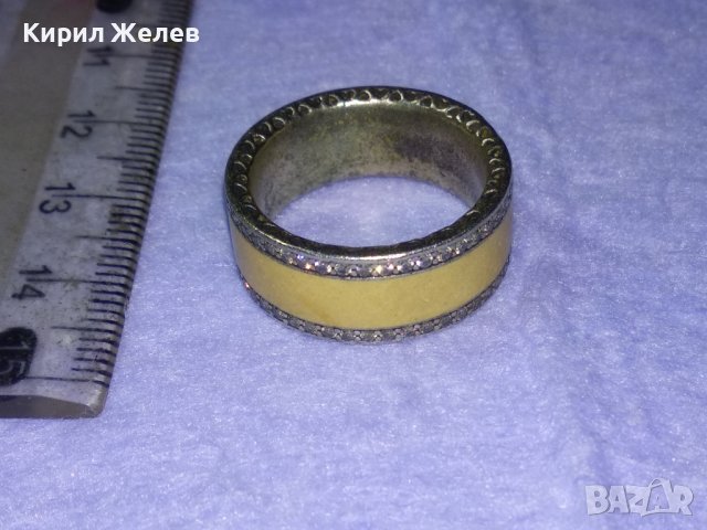 МАРКОВ ЕМАЙЛИРАН ФЕШЪН АРТ СРЕБЪРЕН ПРЪСТЕН СРЕБРО S 925 ALE 54 на ПАНДОРА PANDORA Тип ХАЛКА 40644, снимка 8 - Пръстени - 42613783