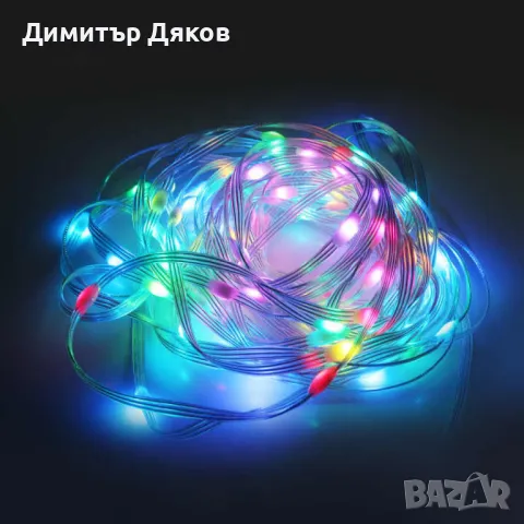 RGB LED Магическа светлинна лента с дистанционно и Bluetooth управление с приложение, снимка 4 - Лед осветление - 48194484