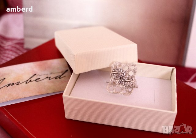 Уникален сребърен пръстен - модел R075, снимка 7 - Пръстени - 33861759