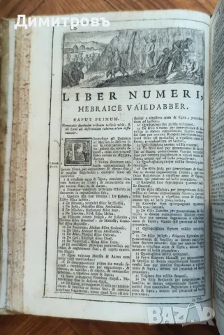 Библия на латински език 1765г(Biblia Sacra), снимка 2 - Антикварни и старинни предмети - 56038487