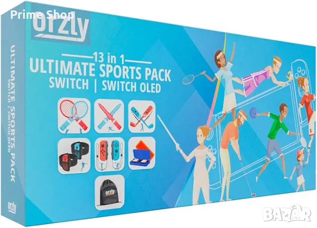 Комплект спортни аксесоари за Joy-Con за Nintendo Switch и OLED от Orzly, снимка 9 - Аксесоари - 56144088