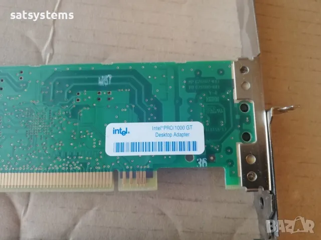 Intel Pro/1000 GT PCI Desktop Network Adapter Card, снимка 12 - Мрежови адаптери - 48096549