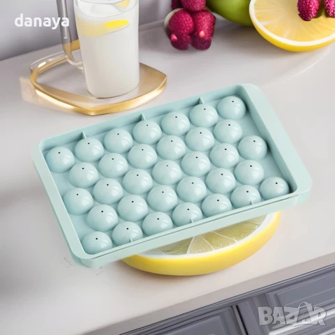 6037 Пластмасова форма за лед топчета, 33 гнезда, снимка 5 - Форми - 51265557