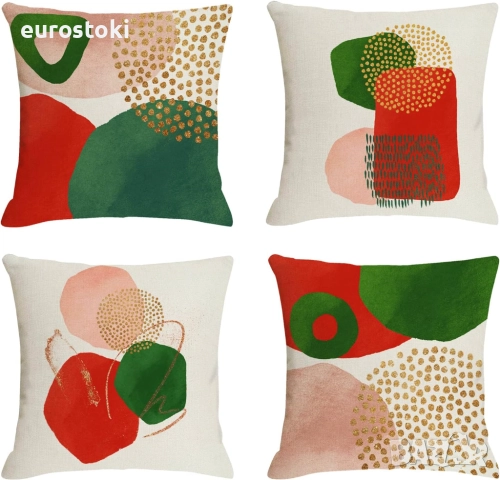 Wakasena Комплект калъфки за възглавници 4 бр. 45 x 45 см, снимка 3 - Спално бельо - 46043650