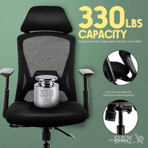 ПРОМОЦИЯ Ергономичен офис стол CEC001(ES-200-1/ES-200-2), снимка 8 - Столове - 42086682