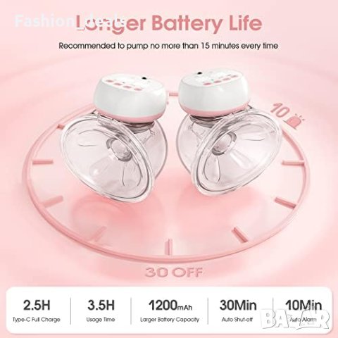 Нова Електрическа Безжична помпа за кърма/12 нива 3 режима/LED дисплей Майки, снимка 3 - Помпи за кърма - 41616206