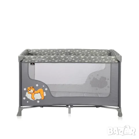 Сгъваема Бебешка кошара LORELLI Classic San Remo Grey Clouds, снимка 2 - Кошарки - 37201025