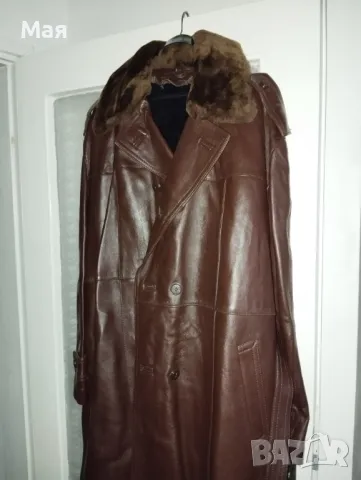 16.	Генералски реглан с кожена подплата и кожена яка, нов,  размер – 56 III цена : 450 лв.