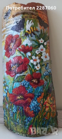 Рисувани керемиди - икони ,пейзажи, снимка 2 - Пана - 51154843