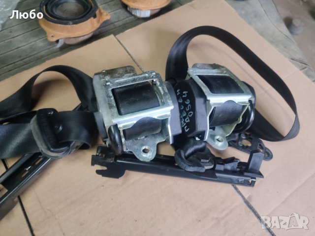 Преден ляв и десен колан с пиропатрон черни бежави кафеви за Ауди А6 ц6 4ф Audi A6 c6 4f, снимка 3 - Части - 41676508