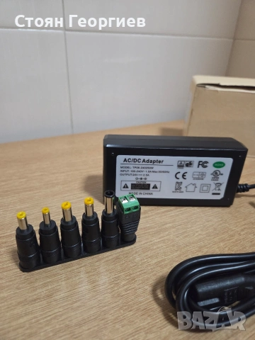 Захранващ адаптер, AC 100V-240V към DC 24 Volt , снимка 2 - Друга електроника - 53344367