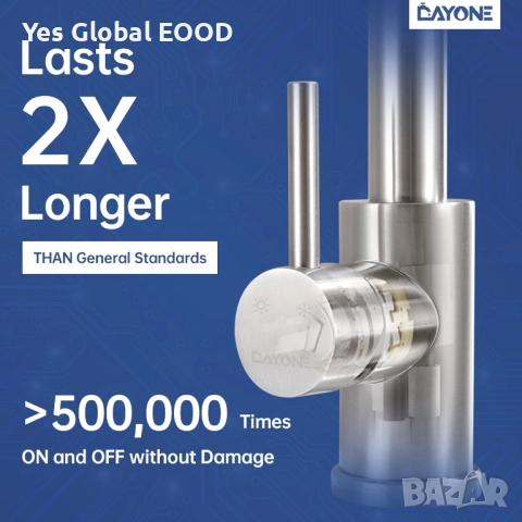 DAYONE кухненски смесител 360° въртящ се с 3 струи неръждаем, снимка 2 - Други - 51984777