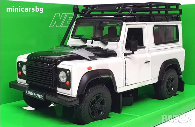 1:24 Метални колички: Land Rover Defender Welly