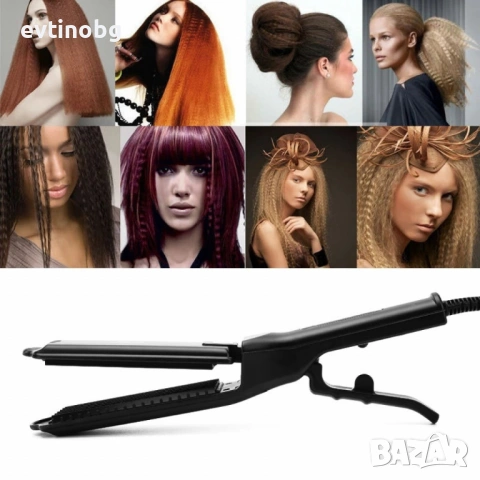 Професионална турмалинова преса за коса с йони, за всички типове коса - За вафлички, снимка 4 - Преси за коса - 53799416