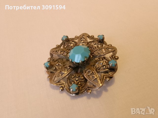 Брошка винтидж стил , снимка 3 - Други - 41858337