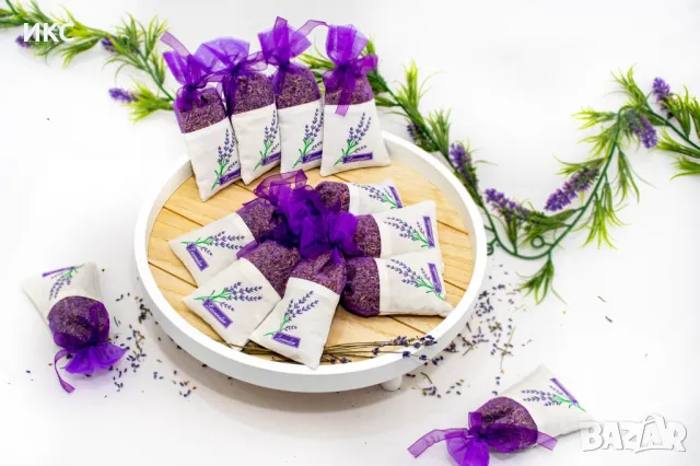 Подаръци за Вашите гости Ароматни торбички от органза с лавандула или рози , снимка 3 - Други - 48808406