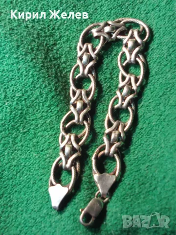 ПРЕВЪЗХОДНА ВИНТИДЖ СРЕБЪРНА ГРИВНА СРЕБРО 925 РЯДКА ПЛЕТКА МАЙСТОРСКА РЪЧНА СТАРА ИЗРАБОТКА 49303, снимка 15 - Гривни - 48480840